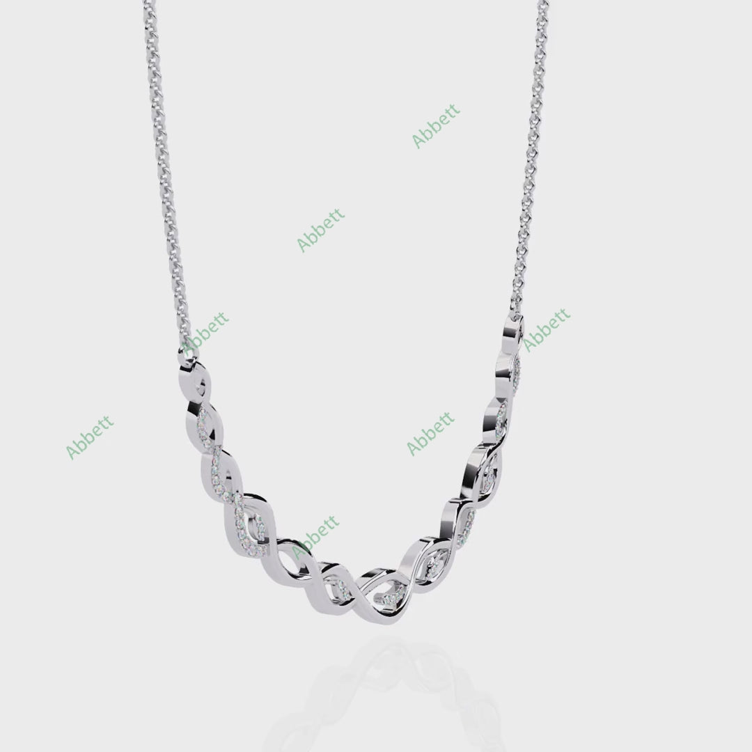 Twisted Bar Necklace NETW1297