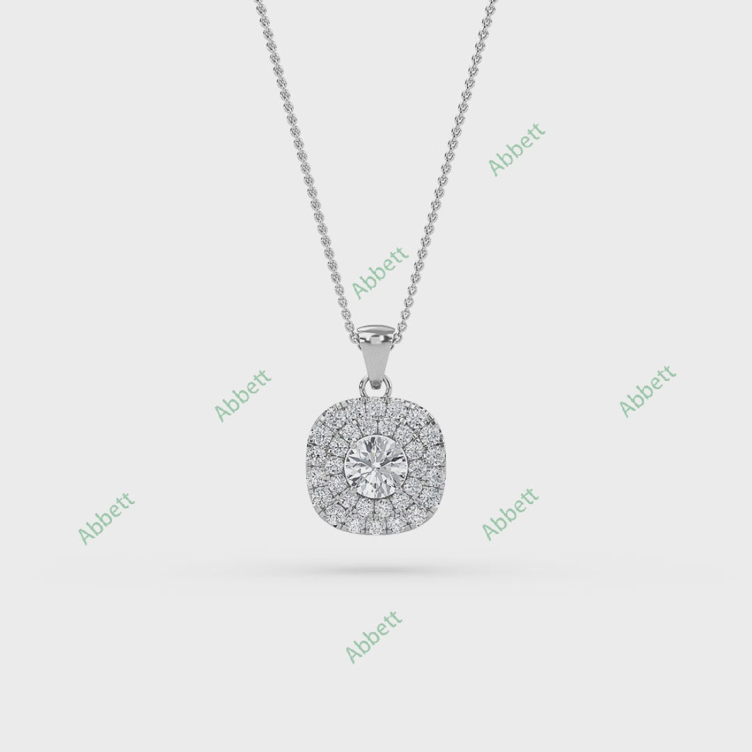 Double Halo Halo Pendant PEDO007