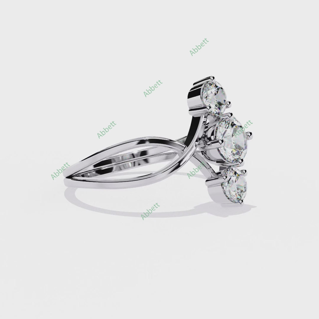 Three Stone Engagement Ring ENTH1176
