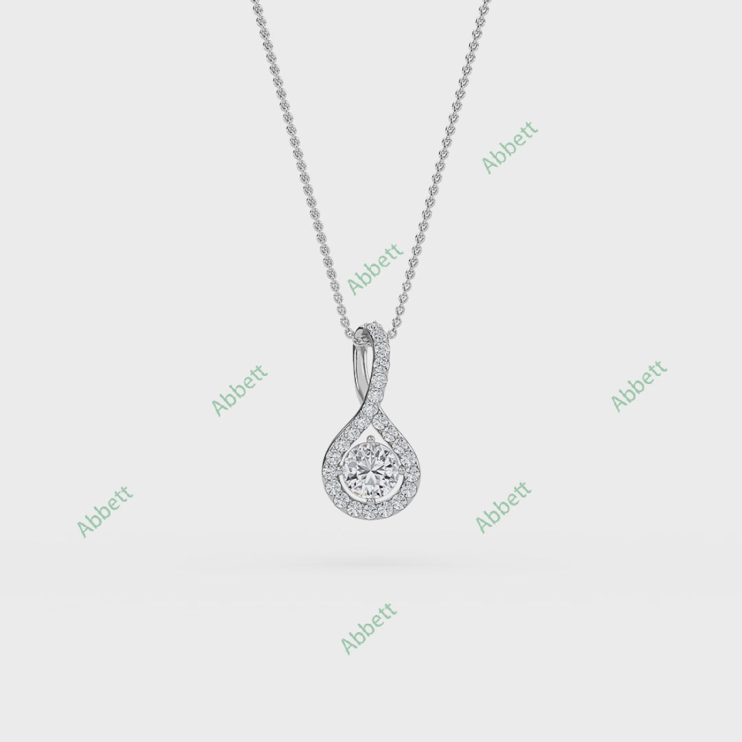 Twisted Halo Pendant PEHA022