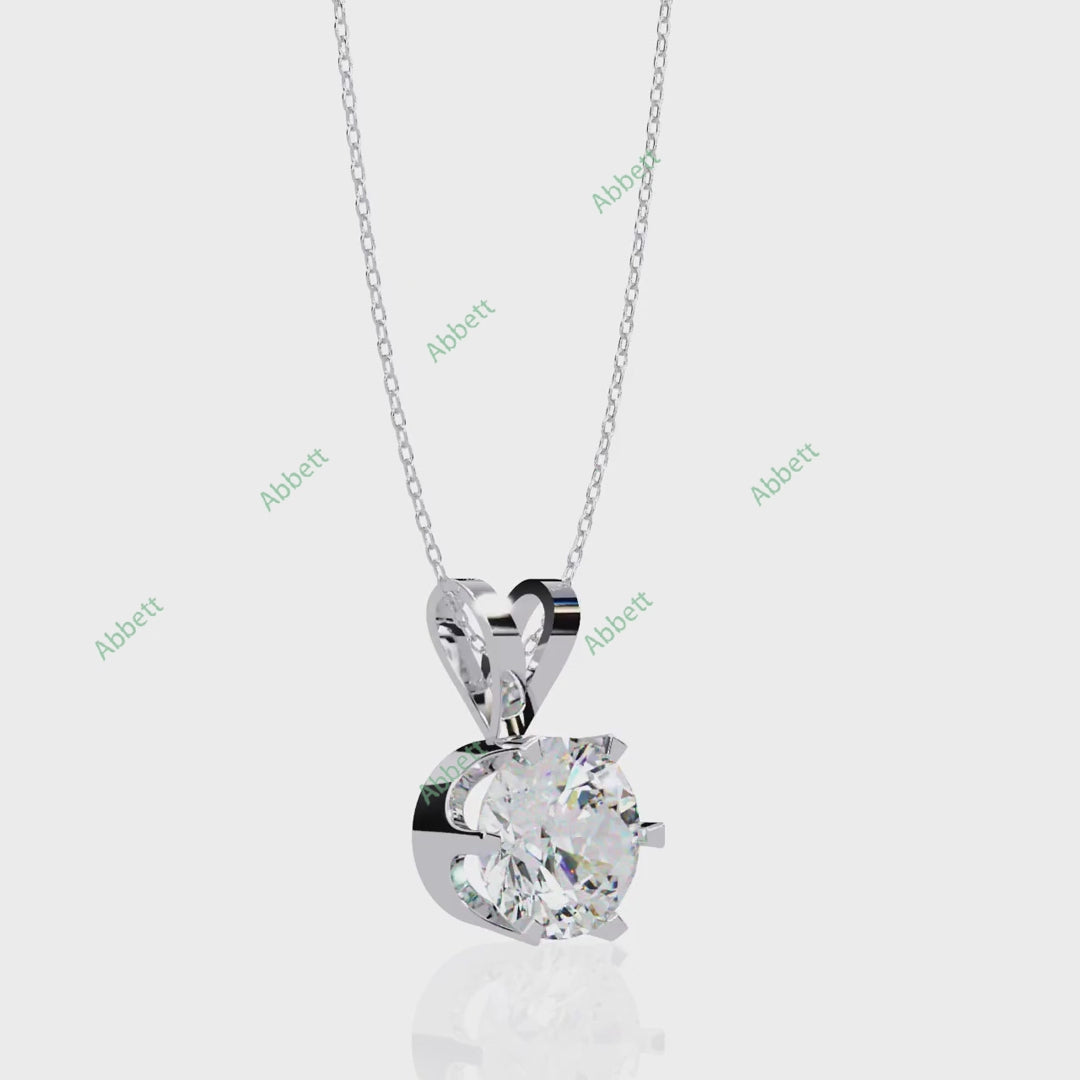 Bezel Solitaire Pendant PE1242