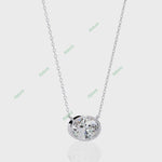 Load and play video in Gallery viewer, Round Solitaire Pendant PE1228
