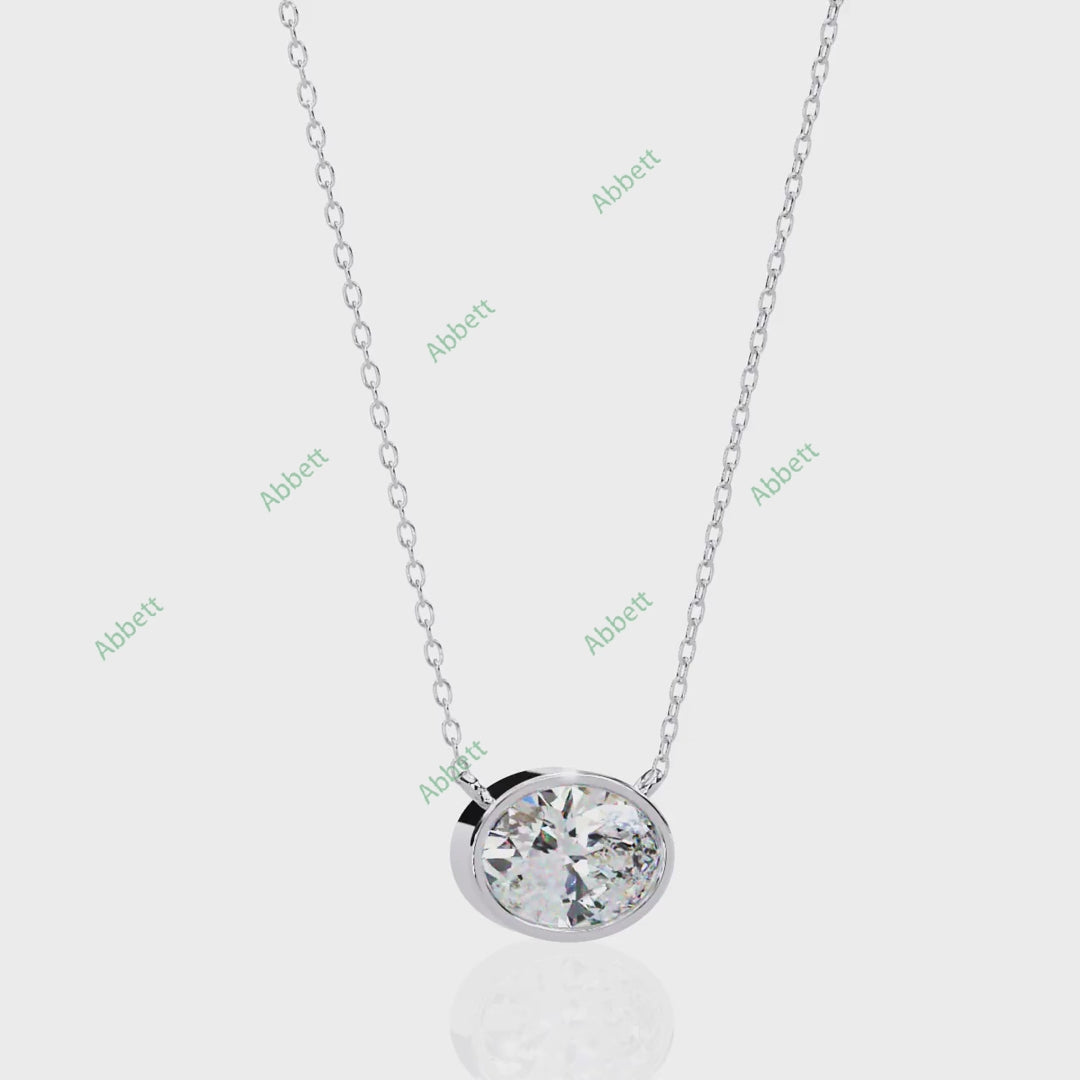 Bezel Solitaire Pendant PE1228