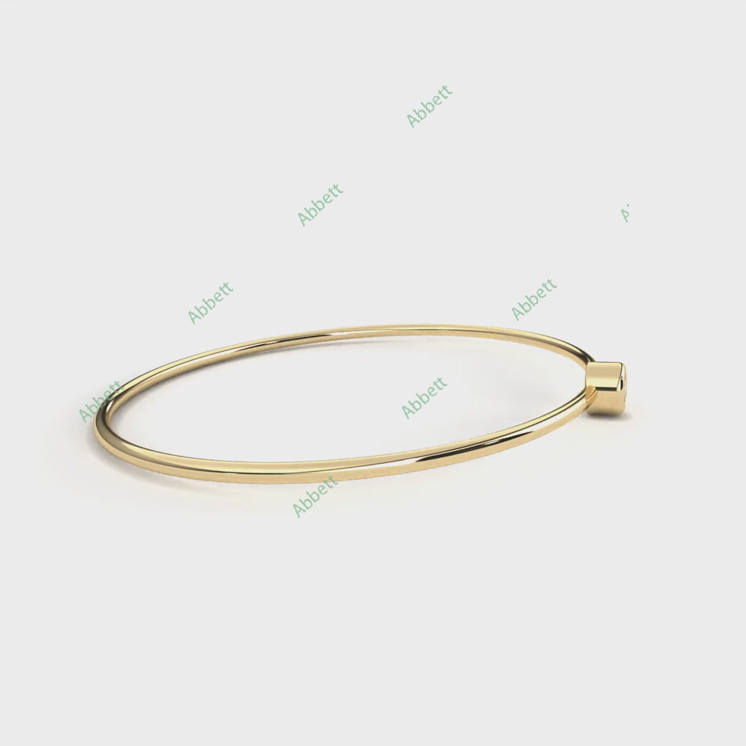 Bezel Bangle Bracelet BAFA1429