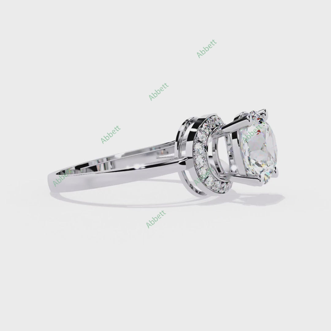 Accented Engagement Ring ENAC1193