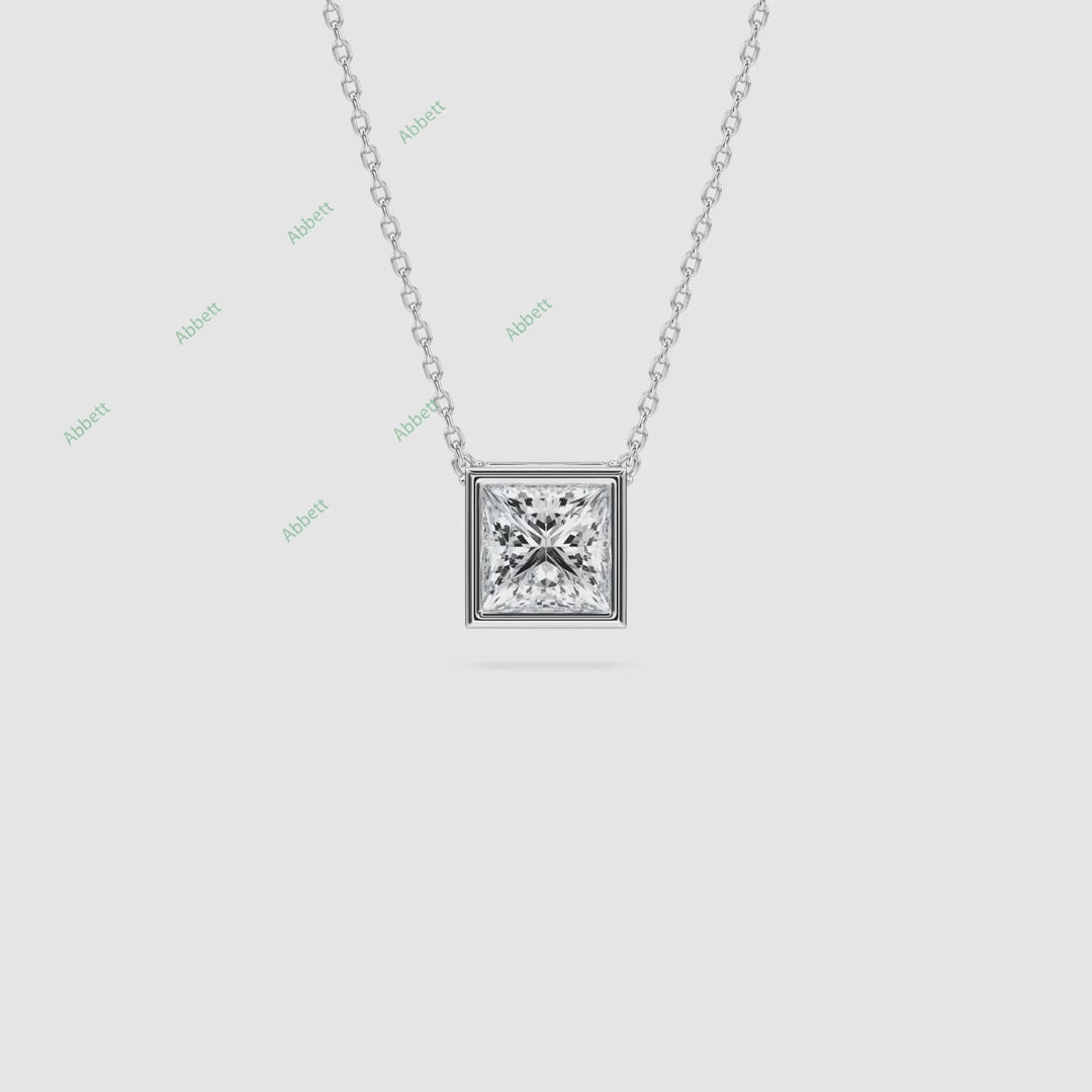 Bezel Solitaire Pendant PESO027