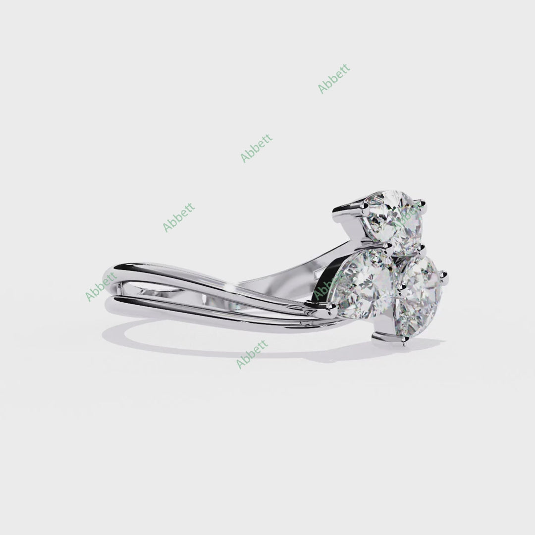 Three Stone Engagement Ring ENTH1175