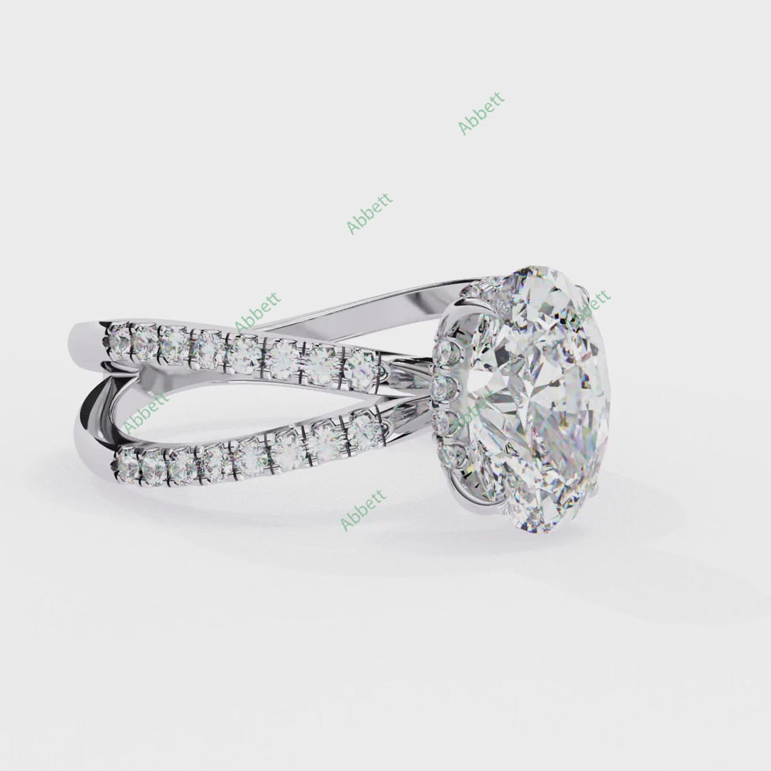 Hidden Halo Engagement Ring ENHI1084