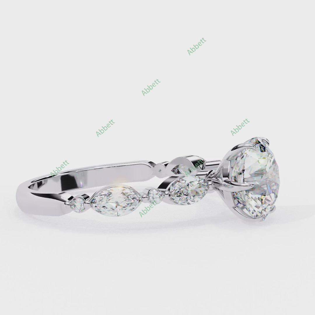 Accented Engagement Ring ENAC1494